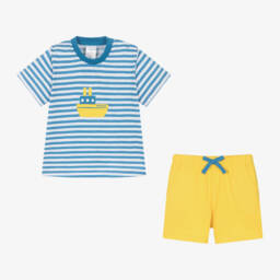 Tutto Piccolo-Летний полосатый хлопковый комплект для мальчиков | Childrensalon Outlet