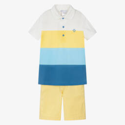 Tutto Piccolo-طقم قطن ملون نابض بالحياة للأولاد | Childrensalon Outlet