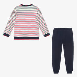 Tutto Piccolo-Бело-синий спортивный костюм для мальчиков | Childrensalon Outlet