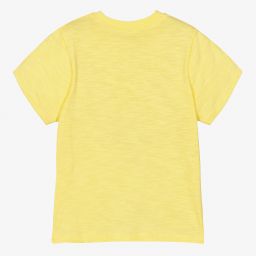 Tutto Piccolo-تيشيرت أطفال ولادي قطن لون أصفر | Childrensalon Outlet