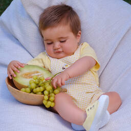 Tutto Piccolo-تيشيرت أطفال ولادي قطن لون أصفر | Childrensalon Outlet