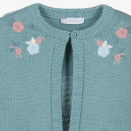 Tutto Piccolo-كارديغان محبوك لون أخضر للبنات | Childrensalon Outlet