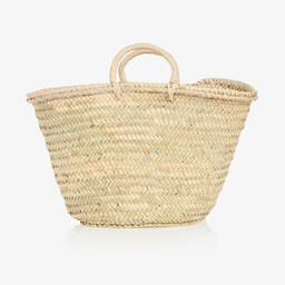 Tutto Piccolo-Girls Beige Straw Bag (54cm) | Childrensalon Outlet