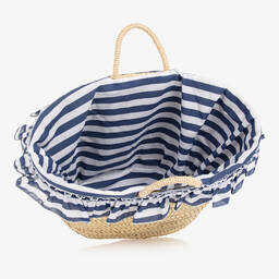 Tutto Piccolo-Girls Beige Straw Bag (54cm) | Childrensalon Outlet