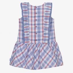 Tutto Piccolo-Голубое платье в клетку для девочек | Childrensalon Outlet