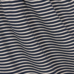 Tutto Piccolo-طقم فستان وكولون قطن مقلم لون كحلي وعاجي | Childrensalon Outlet