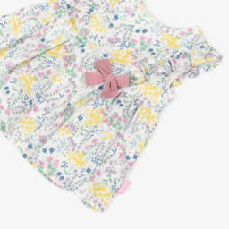 Tutto Piccolo-Girls Floral Pink & Yellow Dress | Childrensalon Outlet
