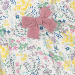 Tutto Piccolo-Girls Floral Pink & Yellow Dress | Childrensalon Outlet