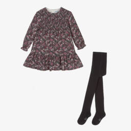 Tutto Piccolo-Girls Floral Print Dress Ensemble | Childrensalon Outlet