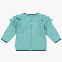 Tutto Piccolo-Girls Green Frill Sweater | Childrensalon Outlet