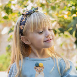 Tutto Piccolo-Girls Grey Animal Headband | Childrensalon Outlet