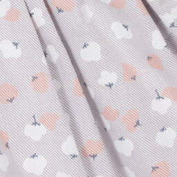 Tutto Piccolo-طقم فستان بطبعة ورود قطن لون رمادي أطفال بناتي | Childrensalon Outlet