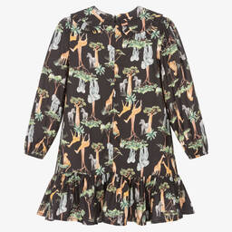 Tutto Piccolo-طقم فستان فيسكوز لون رمادي | Childrensalon Outlet