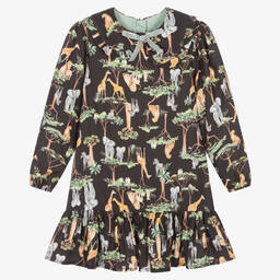 Tutto Piccolo-طقم فستان فيسكوز لون رمادي | Childrensalon Outlet