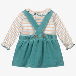 Tutto Piccolo-Girls Pinafore Dress Set | Childrensalon Outlet