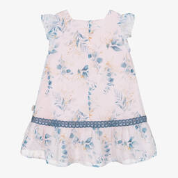 Tutto Piccolo-Розово-голубое платье с цветами | Childrensalon Outlet