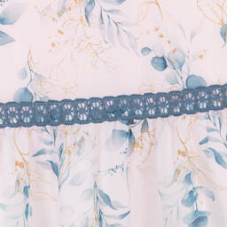 Tutto Piccolo-Розово-голубое платье с цветами | Childrensalon Outlet