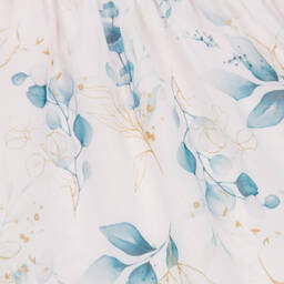 Tutto Piccolo-Girls Pink & Blue Floral Skirt | Childrensalon Outlet