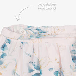 Tutto Piccolo-Girls Pink & Blue Floral Skirt | Childrensalon Outlet