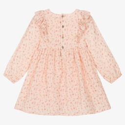 Tutto Piccolo-Розовое хлопковое платье и колготки для девочек | Childrensalon Outlet