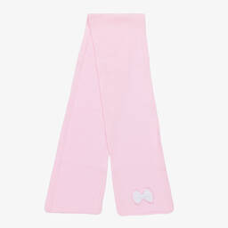 Tutto Piccolo-Girls Pink Cotton Knit Hat & Scarf Set | Childrensalon Outlet
