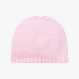 Tutto Piccolo-Girls Pink Cotton Knit Hat & Scarf Set | Childrensalon Outlet
