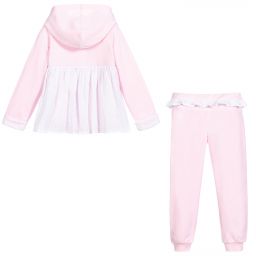 Tutto Piccolo-Розовый костюм с брюками из хлопка для девочек | Childrensalon Outlet