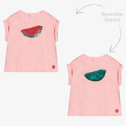 Tutto Piccolo-طقم شورت قطن جيرسي لون زهري للبنات | Childrensalon Outlet