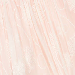 Tutto Piccolo-Розовое кружевное платье с вышивкой | Childrensalon Outlet