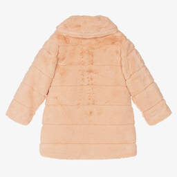 Tutto Piccolo-Girls Pink Faux Fur Coat | Childrensalon Outlet