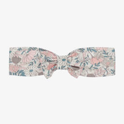 Tutto Piccolo-طوق للرأس فيسكوز لون زهري بطبعة ورود للبنات | Childrensalon Outlet