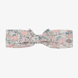 Tutto Piccolo-طوق للرأس فيسكوز لون زهري بطبعة ورود للبنات | Childrensalon Outlet