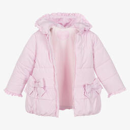 Tutto Piccolo-Розовое пальто с капюшоном | Childrensalon Outlet