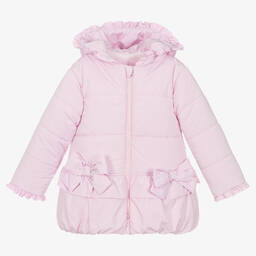 Tutto Piccolo-Розовое пальто с капюшоном | Childrensalon Outlet