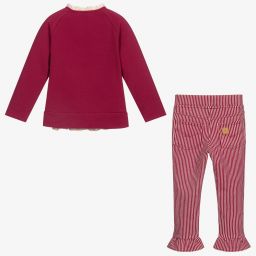 Tutto Piccolo-طقم ليغنغز قطن جيرسي لون زهري للبنات | Childrensalon Outlet