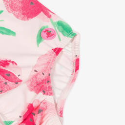 Tutto Piccolo-Girls Pink Strawberry Swimsuit | Childrensalon Outlet