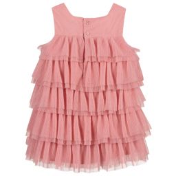 Tutto Piccolo-Розовое платье из тюля для девочек | Childrensalon Outlet
