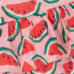 Tutto Piccolo-فستان شاطئ قطن لون زهري | Childrensalon Outlet