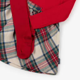 Tutto Piccolo-Girls Plaid Knit Dress Ensemble | Childrensalon Outlet