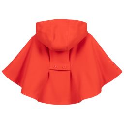 Tutto Piccolo-Красный кейп с бантом для девочек | Childrensalon Outlet