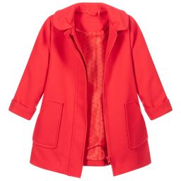 Tutto Piccolo-Красное пальто для девочек | Childrensalon Outlet