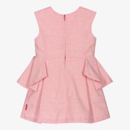 Tutto Piccolo-Красное хлопковое платье с цветком для девочек | Childrensalon Outlet