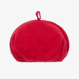 Tutto Piccolo-طقم قبعة وسكارف مزيح قطن لون أحمر للبنات | Childrensalon Outlet