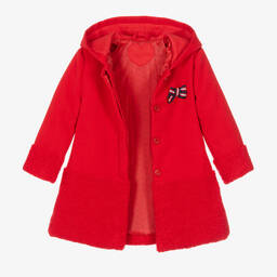 Tutto Piccolo-Красное пальто с капюшоном | Childrensalon Outlet