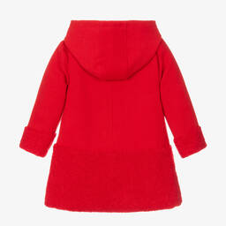Tutto Piccolo-Красное пальто с капюшоном | Childrensalon Outlet
