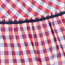 Tutto Piccolo-Платье в красно-белую клетку для девочек | Childrensalon Outlet