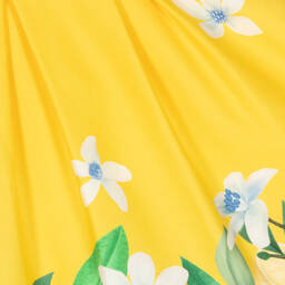 Tutto Piccolo-فستان قطن لون أصفر | Childrensalon Outlet