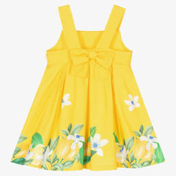 Tutto Piccolo-فستان قطن لون أصفر | Childrensalon Outlet