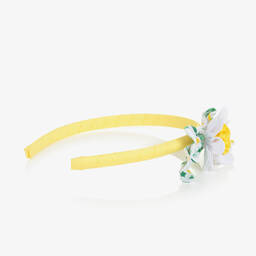 Tutto Piccolo-Girls Yellow Daisy Flower Hairband | Childrensalon Outlet