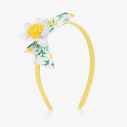 Tutto Piccolo-Girls Yellow Daisy Flower Hairband | Childrensalon Outlet